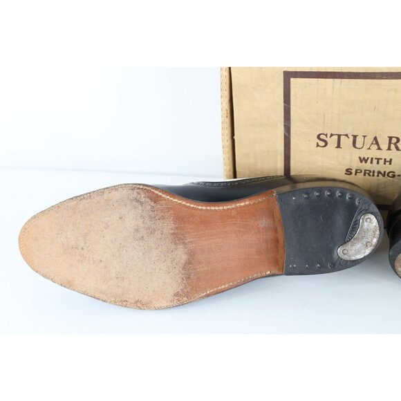 Vintage 60s Stuart McGuire Mens Size 11 Leather Oxford Wingtips Dress Shoes USA main image 6